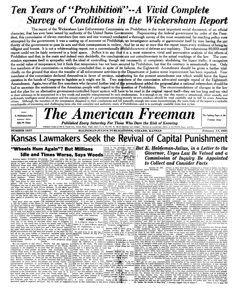 The American Freeman, Number 1837, Feb. 14, 1931